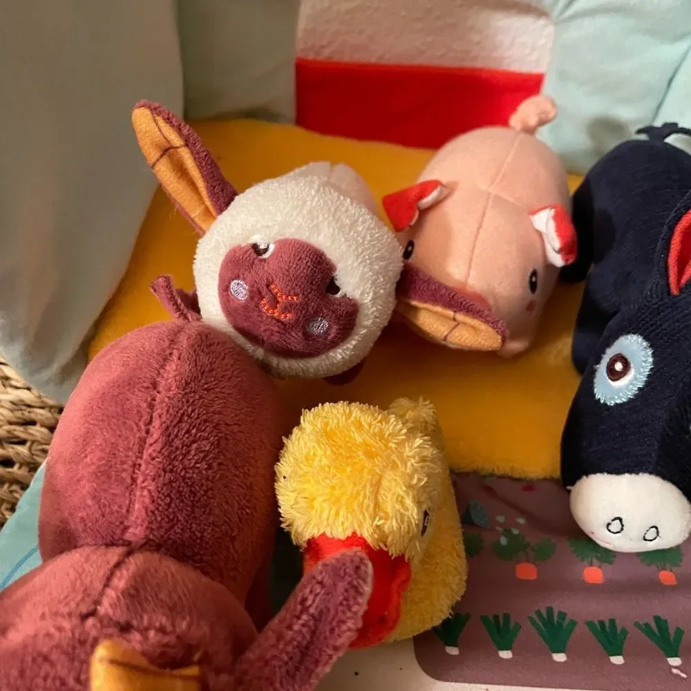 Lilliputiens My First Farm HTF Set Plush Soft Fabric